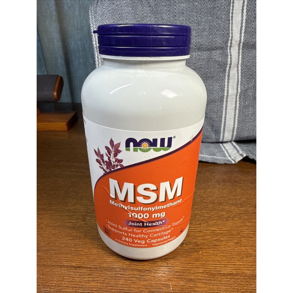 NOW FOODS MSM 1000 mg 240 Veg Capsules 12/2029